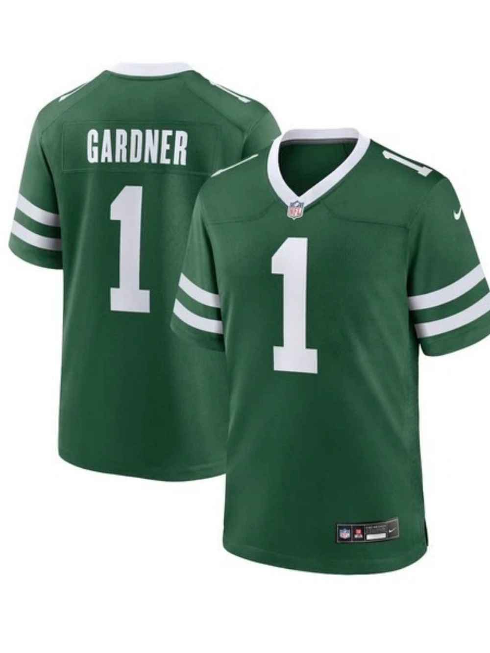 New York Jets Ahmad Sauce Gardner Game Jersey Legacy Green Men’s Size Large NFL